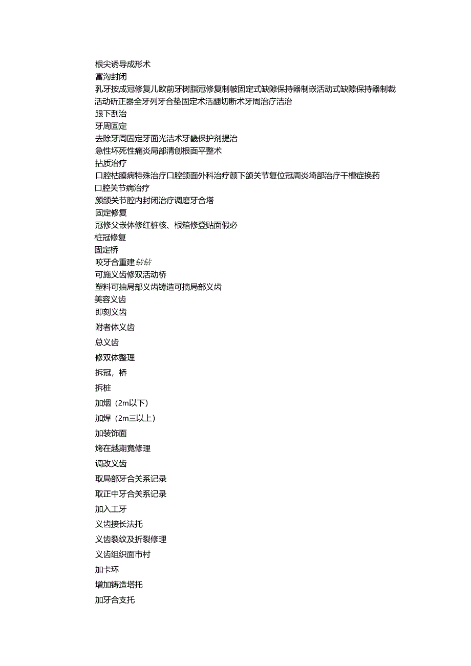 口腔科第一类医疗技术目录.docx_第3页