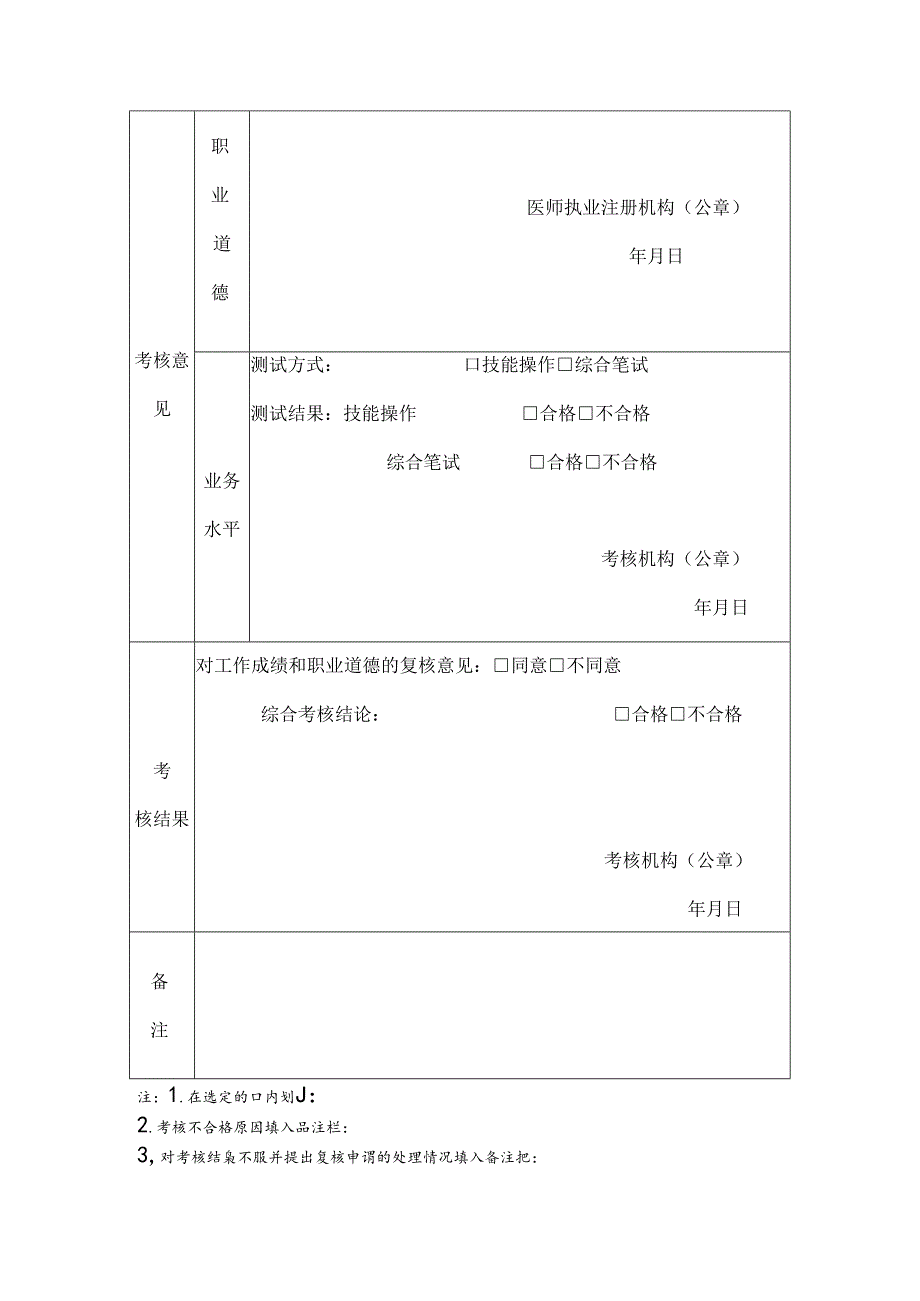 医师定期考核表模板【精选文档】.docx_第2页