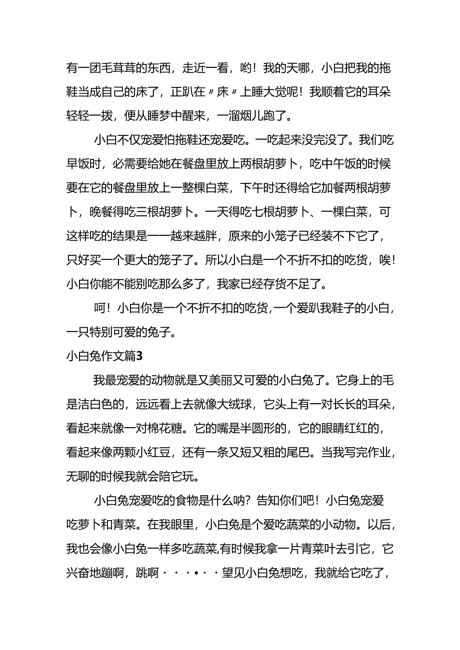 小白兔作文锦集8篇.docx_第3页