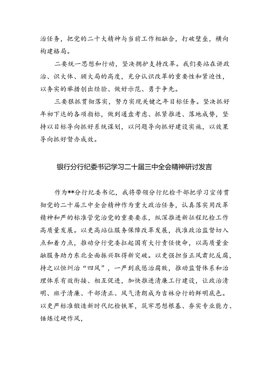 银行青年二十届三中全会精神集中学习交流研讨发言5篇（详细版）.docx_第2页