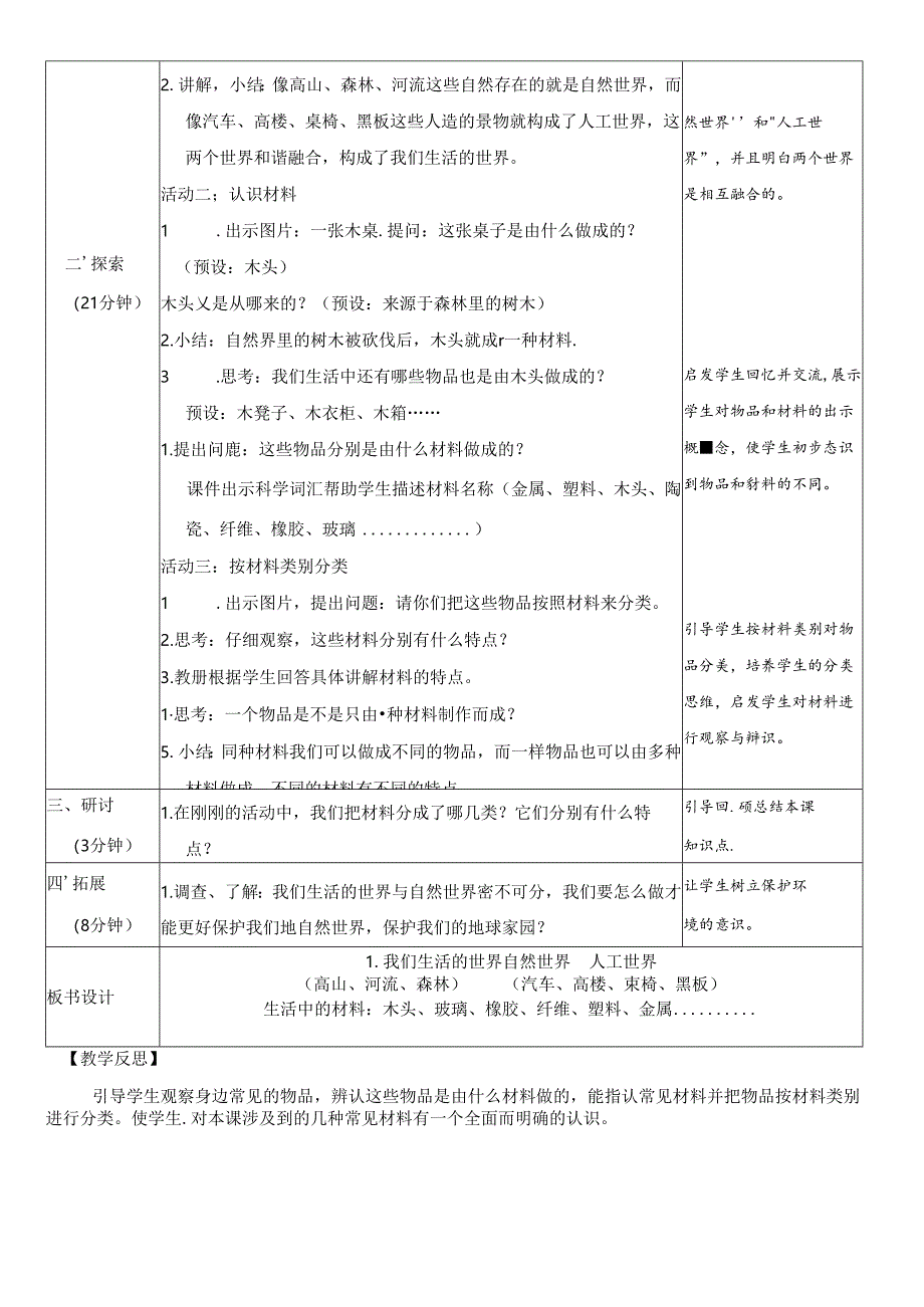 （2024秋）科教版科学二年级上册《我们生活的世界》教案.docx_第2页