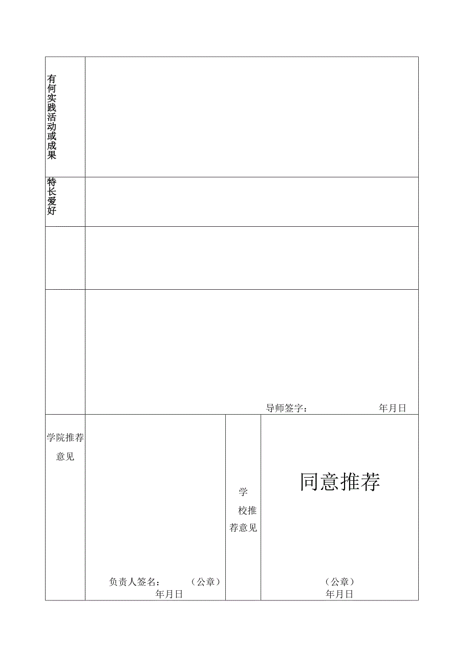 大学 届毕业研究生就业推荐表.docx_第2页