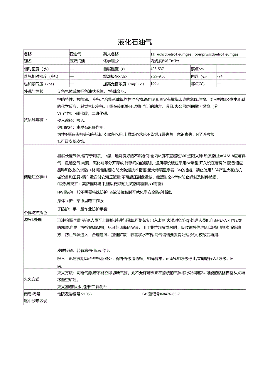 液化石油气MSDS.docx_第1页