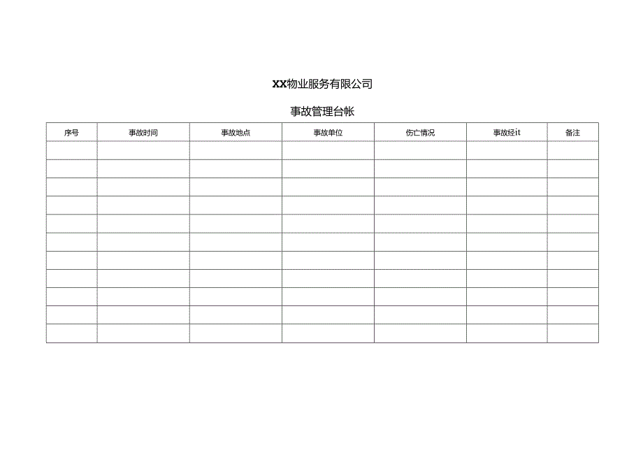 XX物业服务有限公司相关方企业台账（2024年）.docx_第1页