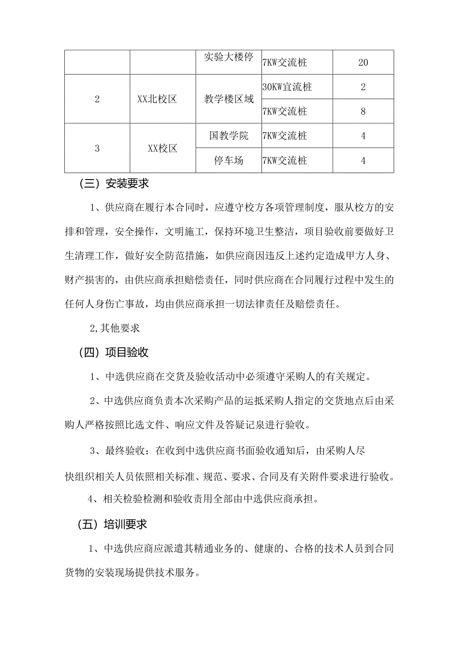 XX科技职业学院后勤保障服务中心汽车充电桩采购项目参数及要求（2024年）.docx_第3页