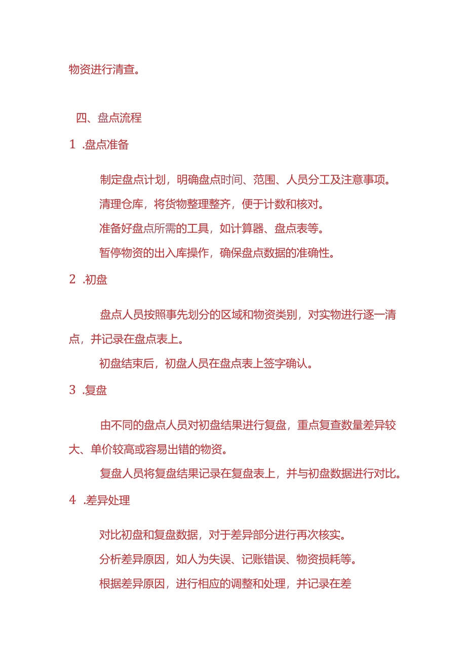 企业管理-《仓库盘点制度》.docx_第2页