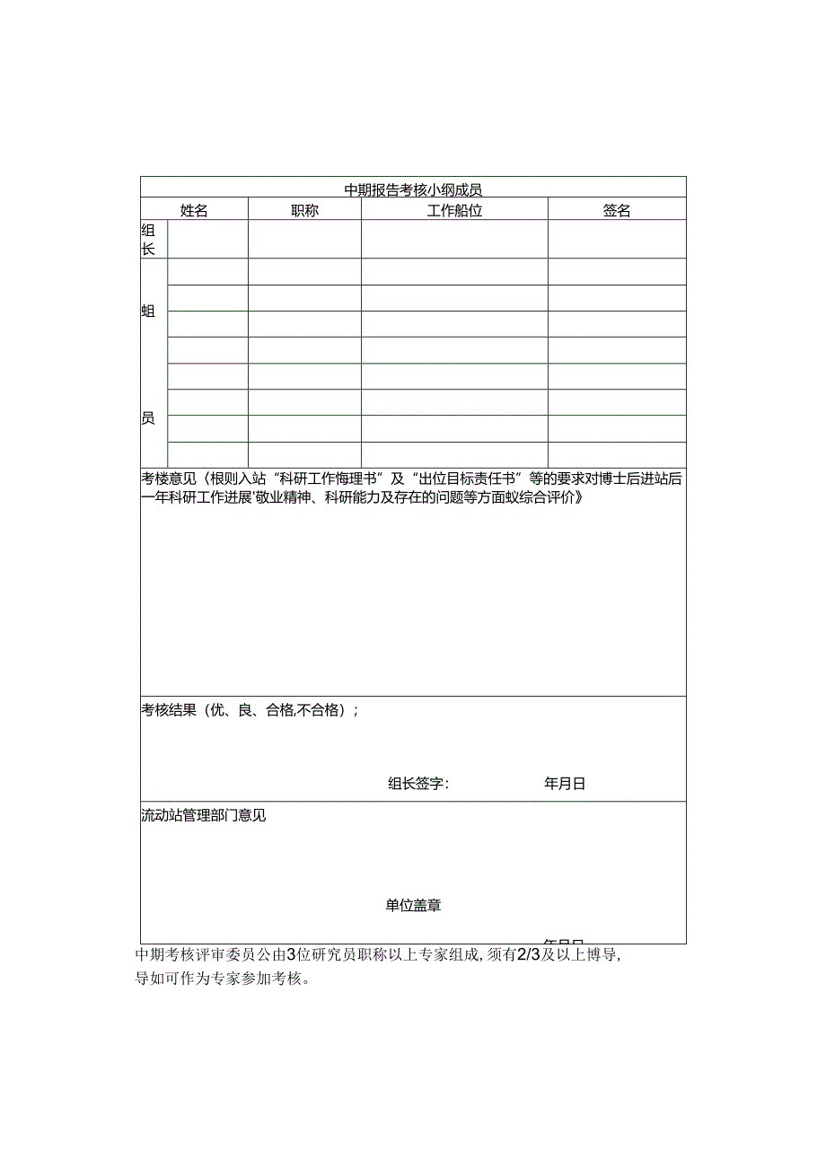 北京大学博士后研究人员中期考核表.docx_第2页