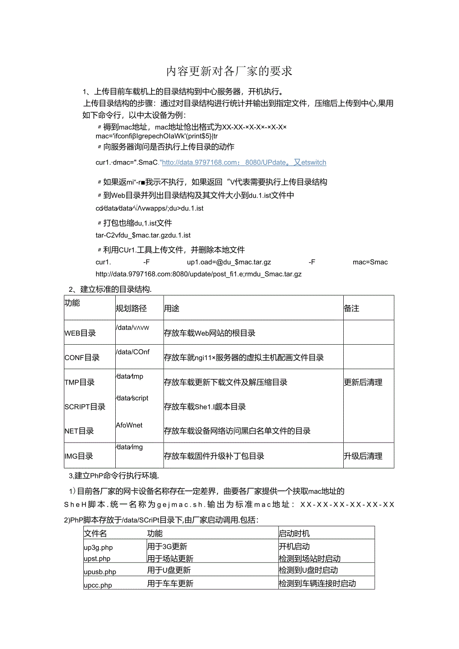 内容更新对各厂家的要求.docx_第1页