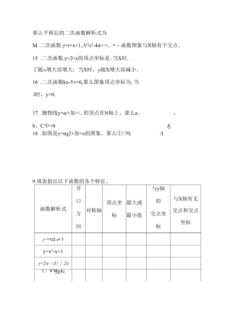 一元二次函数练习题.docx_第3页