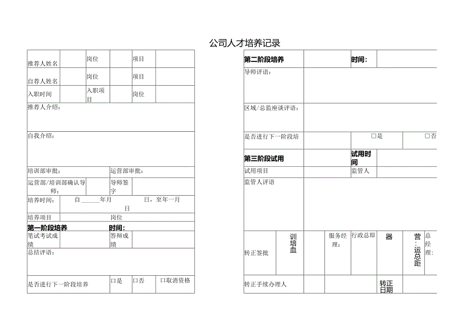 公司人才培养记录.docx_第1页