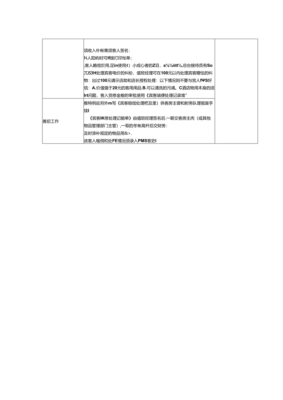 酒店运营体系前厅工作宾客损坏和遗失酒店物品的处理操作步骤标准.docx_第2页