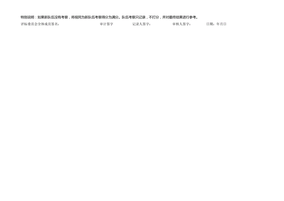 新队伍考察评分表（适用于新的劳务及专业合作单位,不评分合格制）（2024年）.docx_第2页