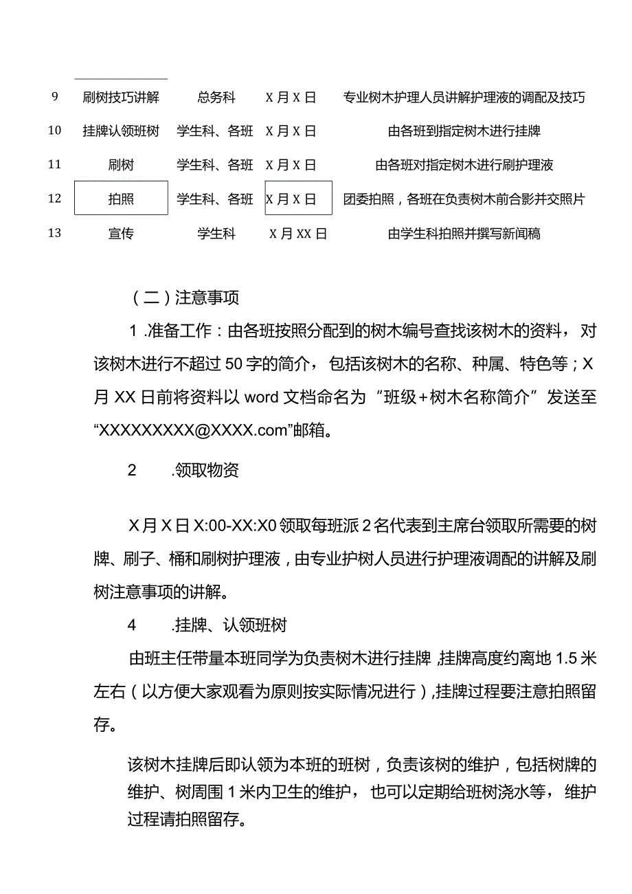 XX学院2022年春季植树活动方案.docx_第2页