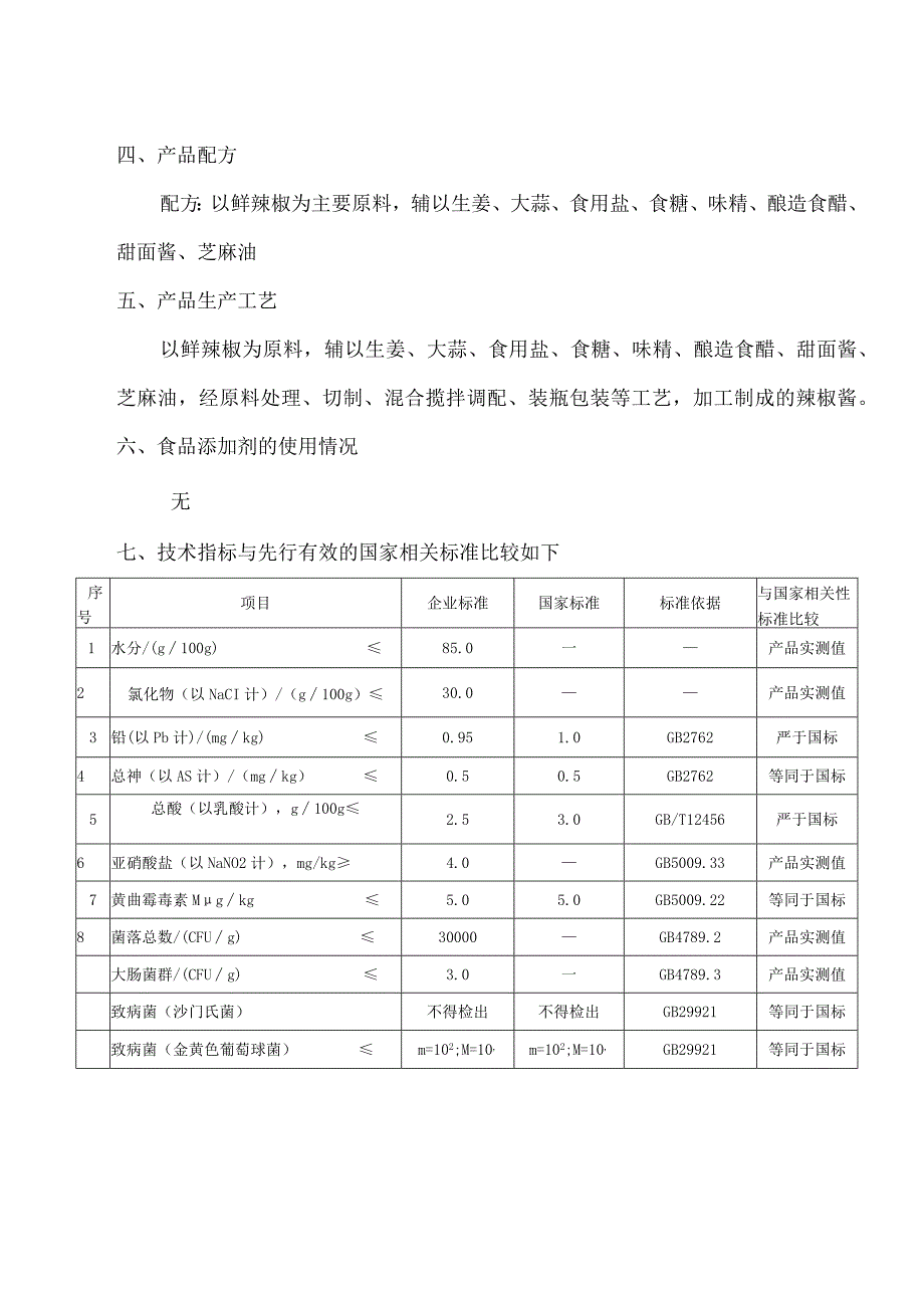 《辣椒酱》食品安全企业标准编制说明.docx_第2页