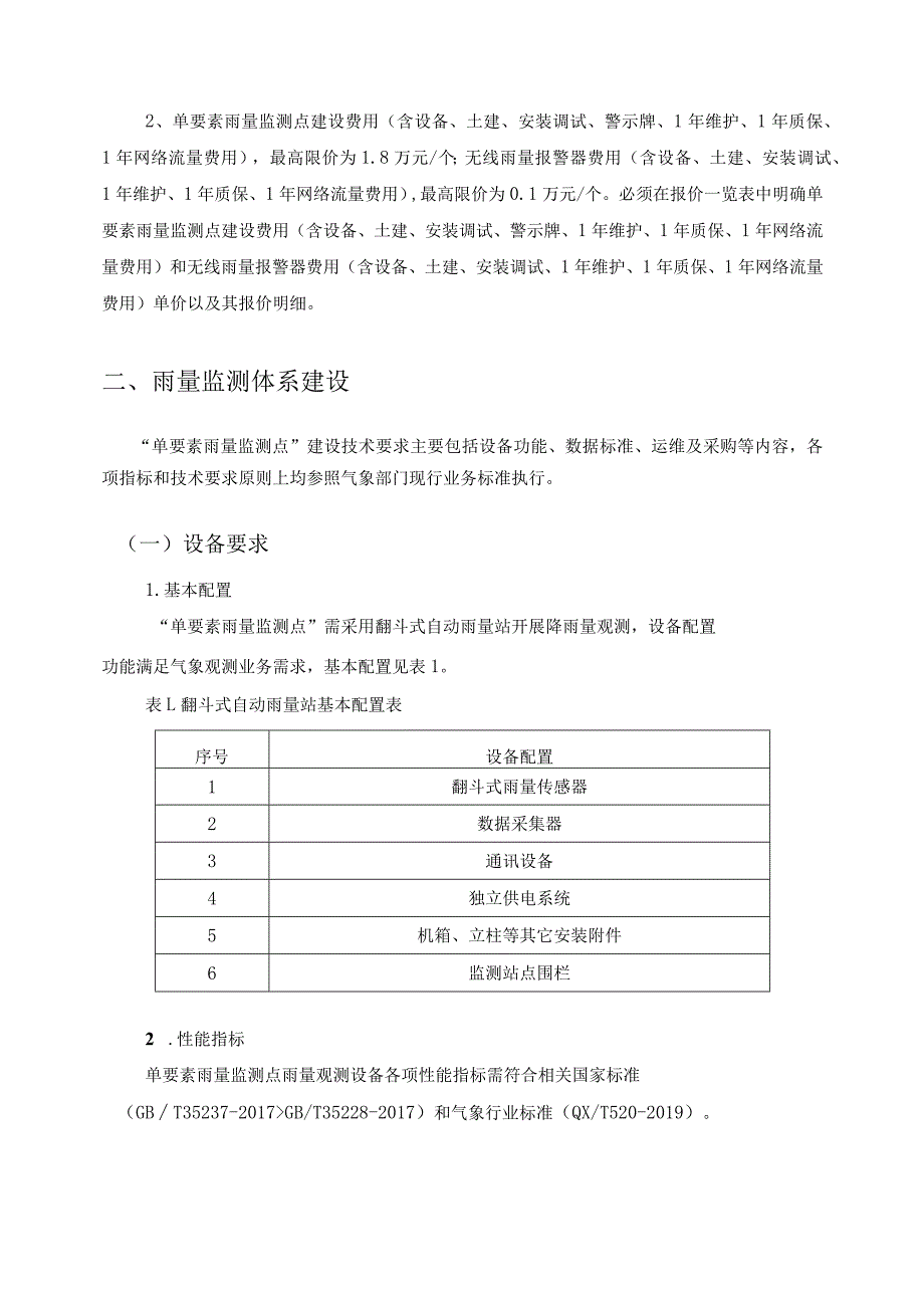 XX市地质灾害雨量监测体系建设项目采购需求.docx_第2页