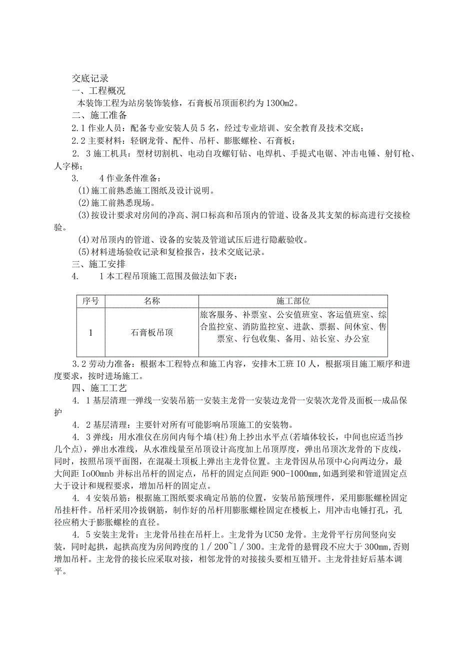 050-室内吊顶施工技术交底.docx_第1页