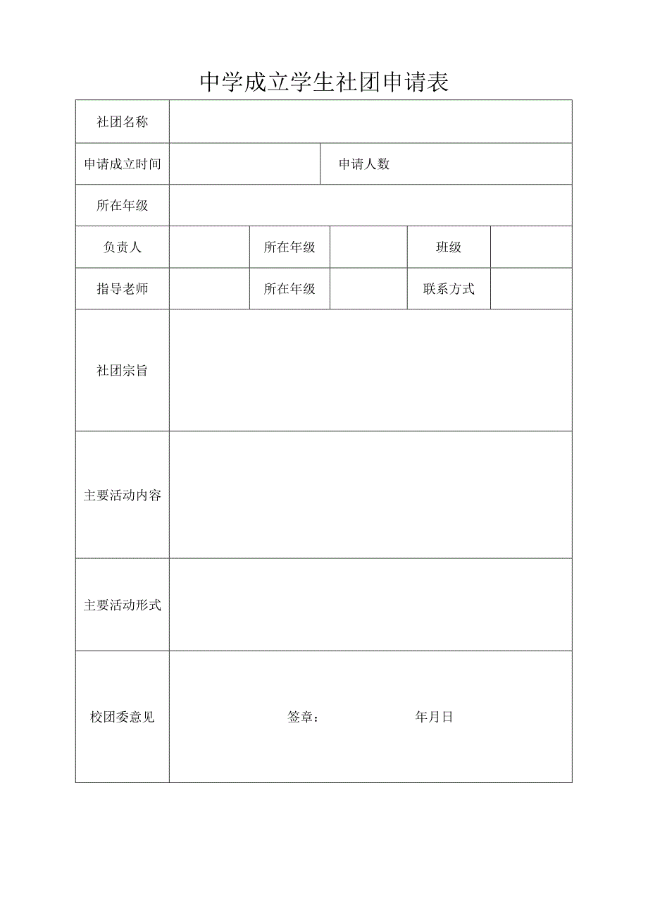 中学成立社团申请表.docx_第1页