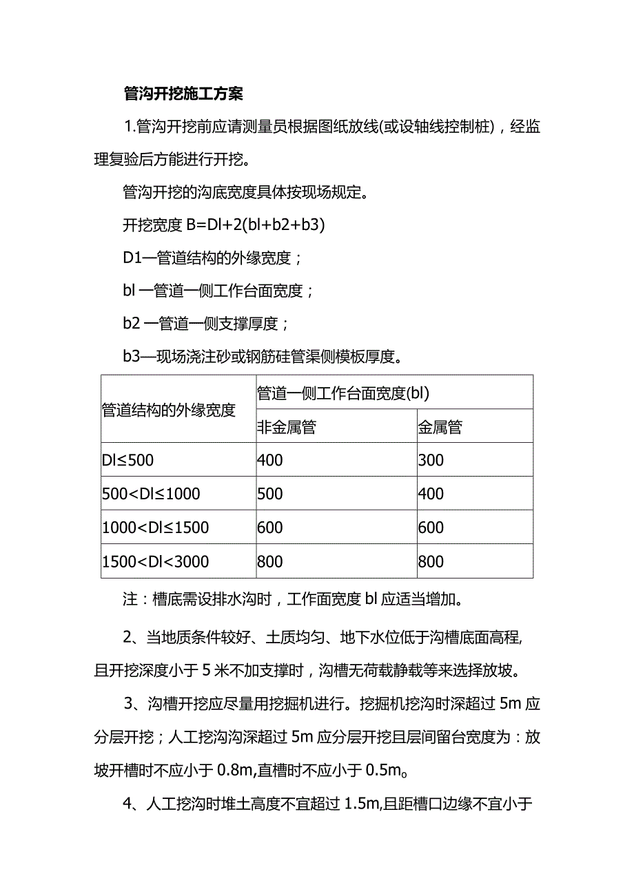 管沟开挖施工方案.docx_第1页