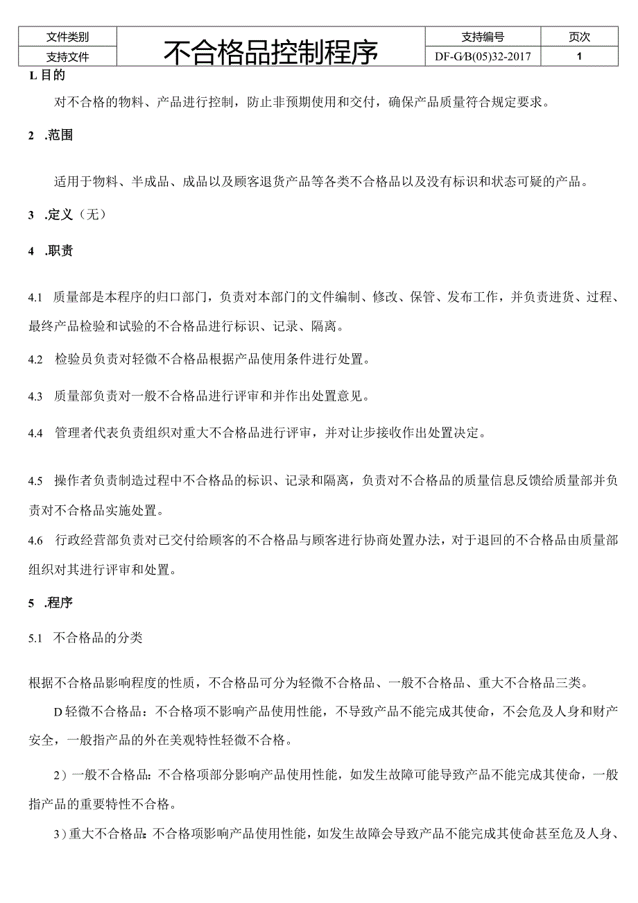 IATF16949：2016不合格品控制程序.docx_第2页