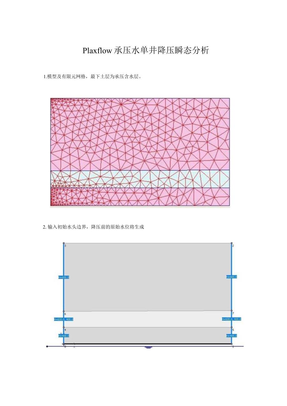 Plaxflow承压水单井降压瞬态分析.docx_第1页