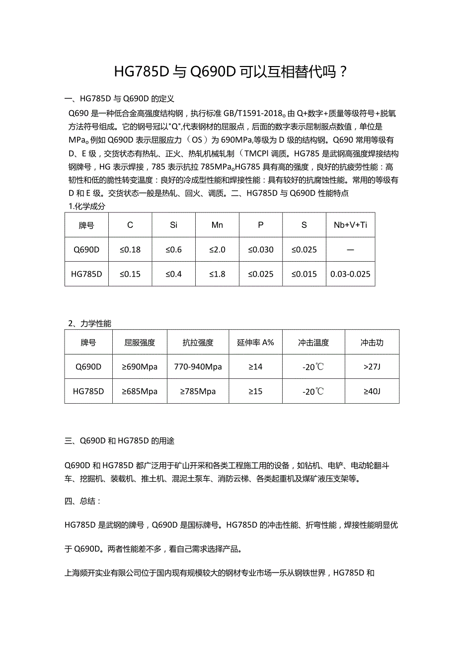 HG785D与Q690D可以互相替代吗？.docx_第1页