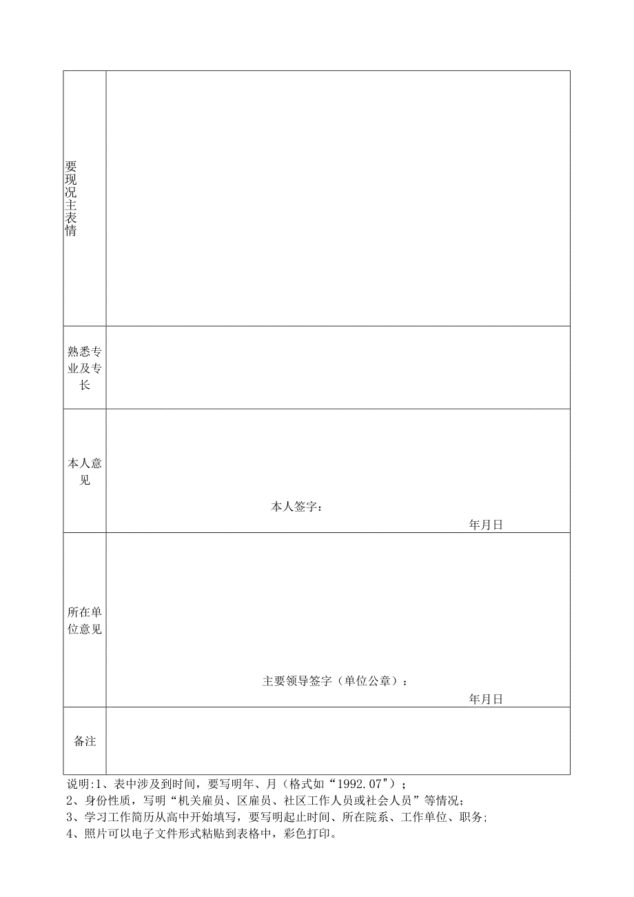 xxxx年西区选拔优秀干部挂职副书记人选呈报表.docx_第2页