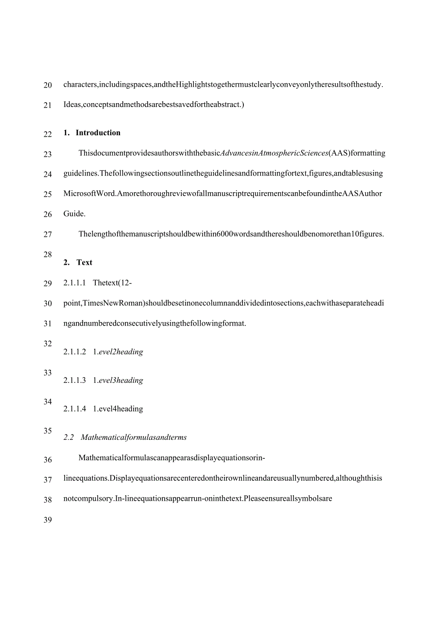 《大气科学进展AdvancesinAtmosphericSciences》论文投稿模板.docx_第2页