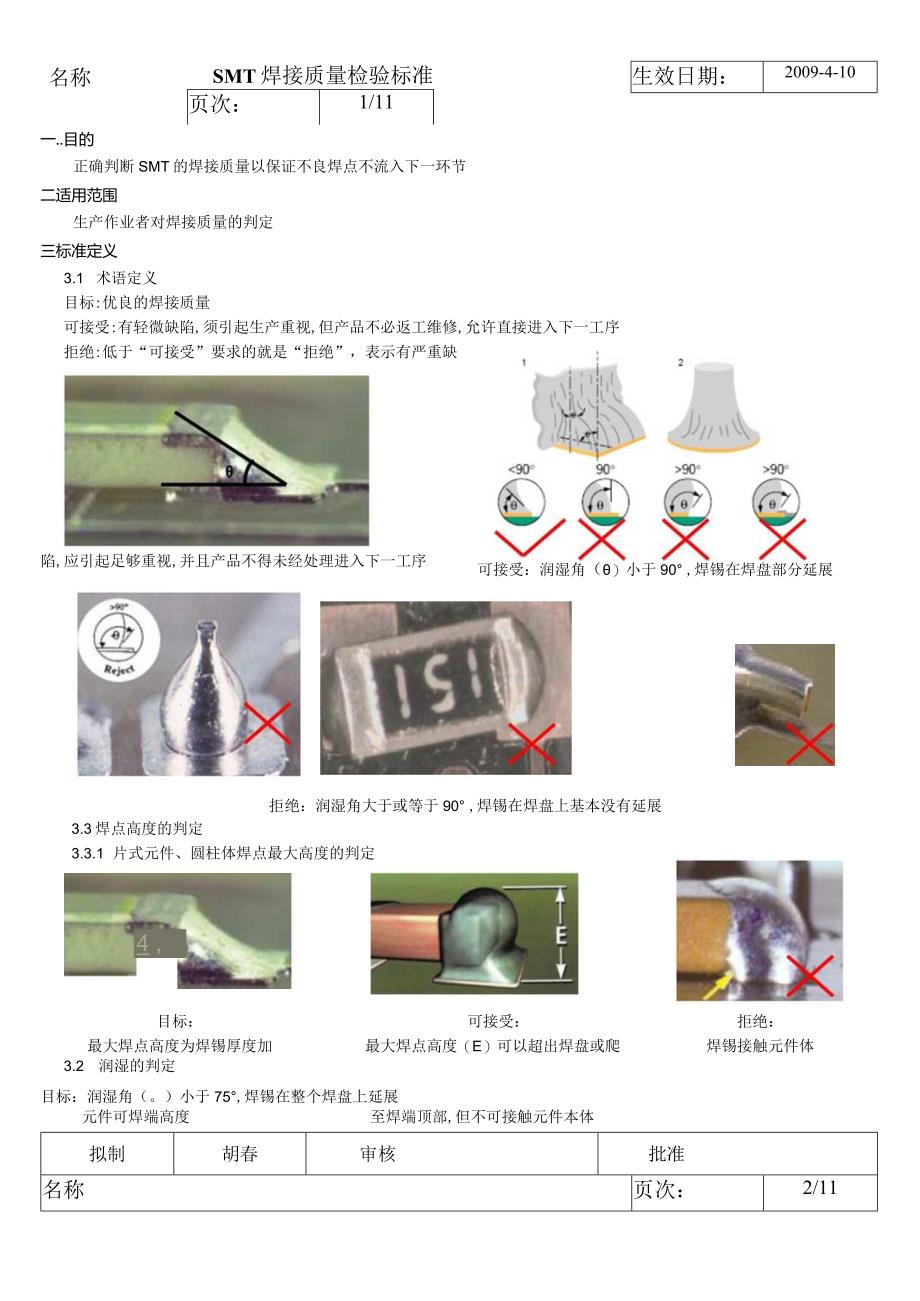 SMT069-01-SMT焊接质量检验标准.docx_第1页