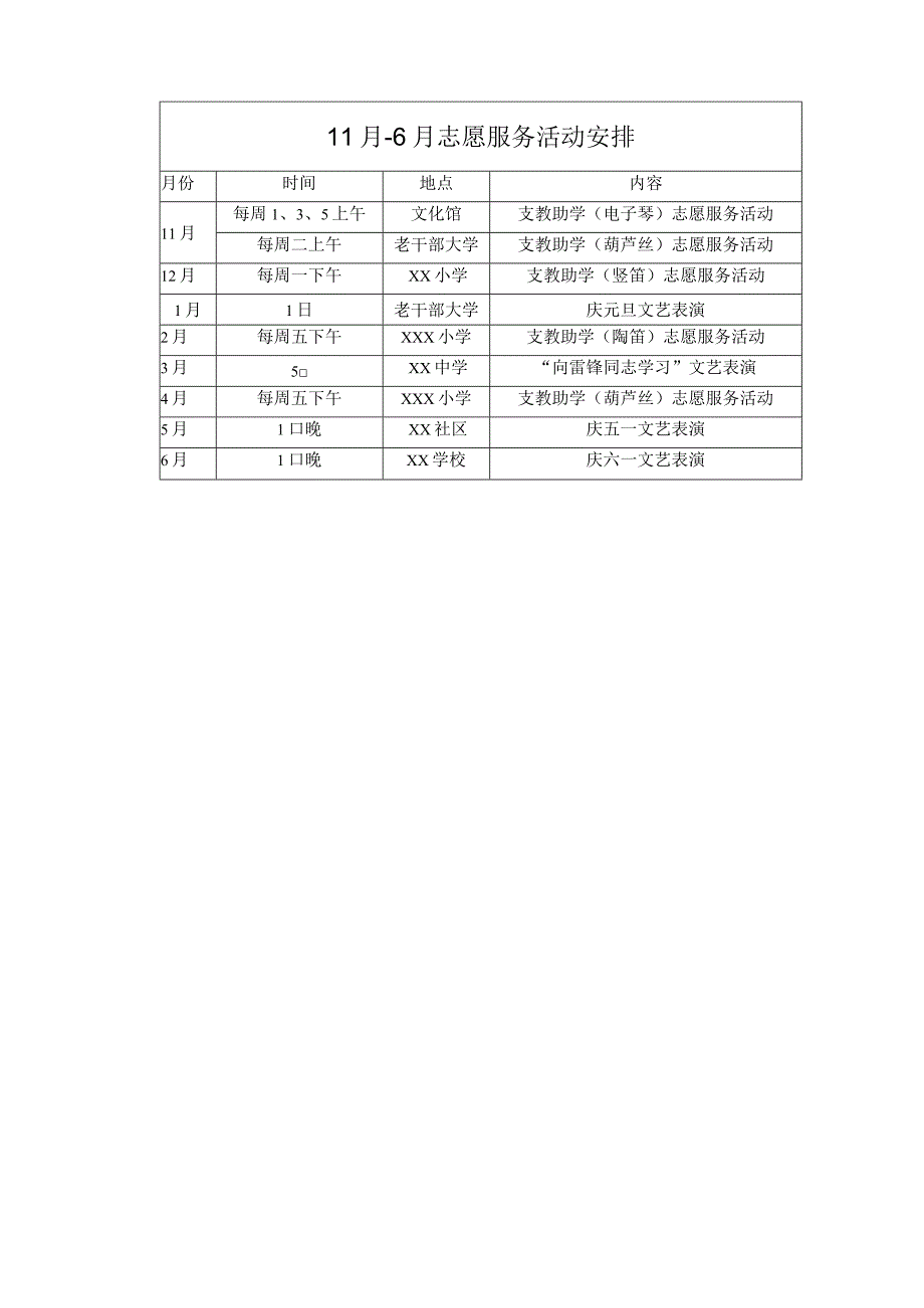 xx县音乐家协会文艺小分队和活动安排.docx_第2页