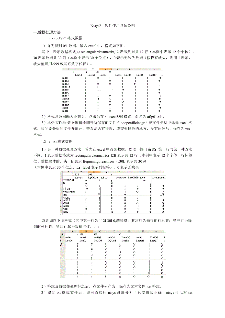 NTSYS软件使用说明.docx_第1页