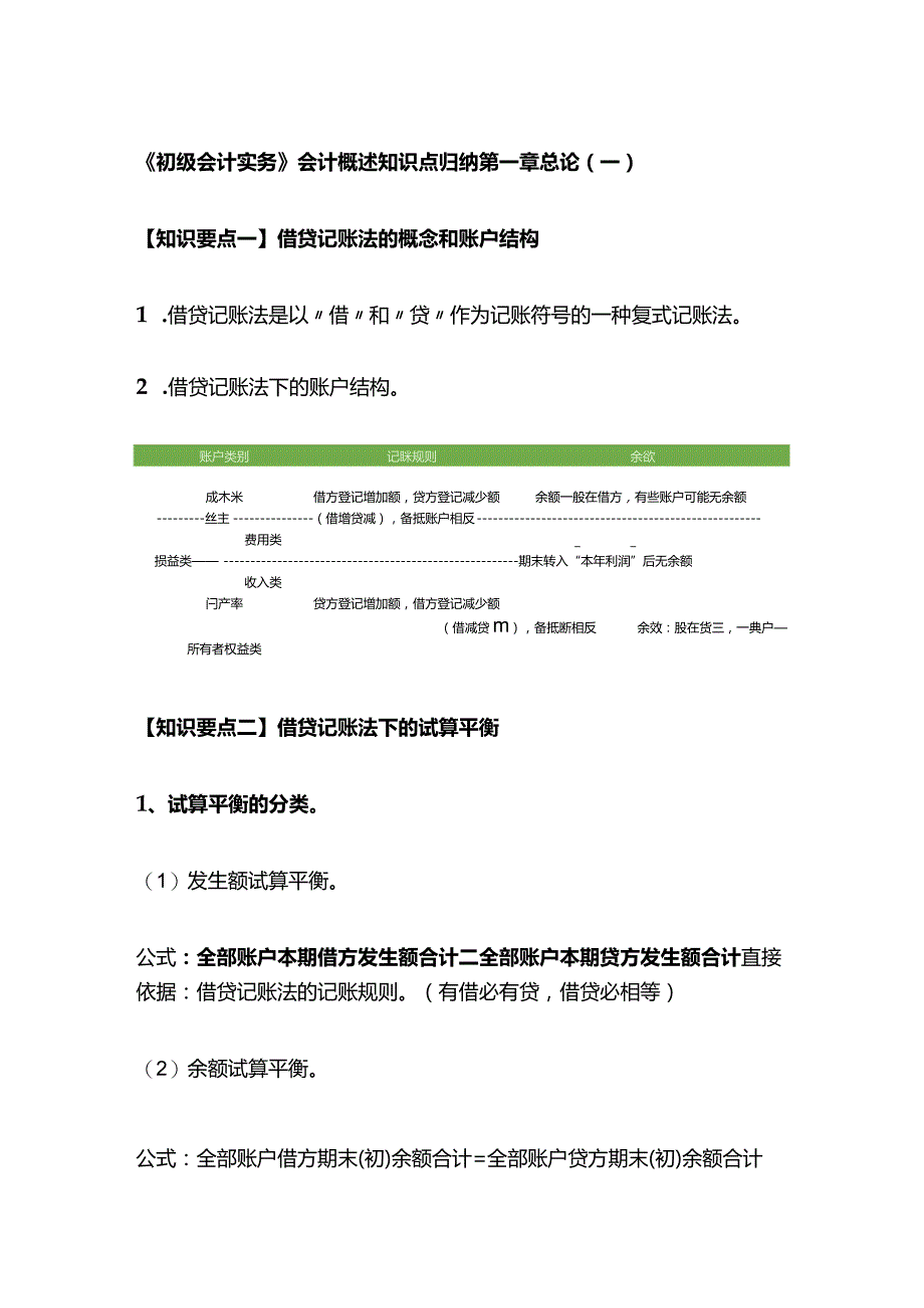 《初级会计实务》会计概述知识点归纳.docx_第1页