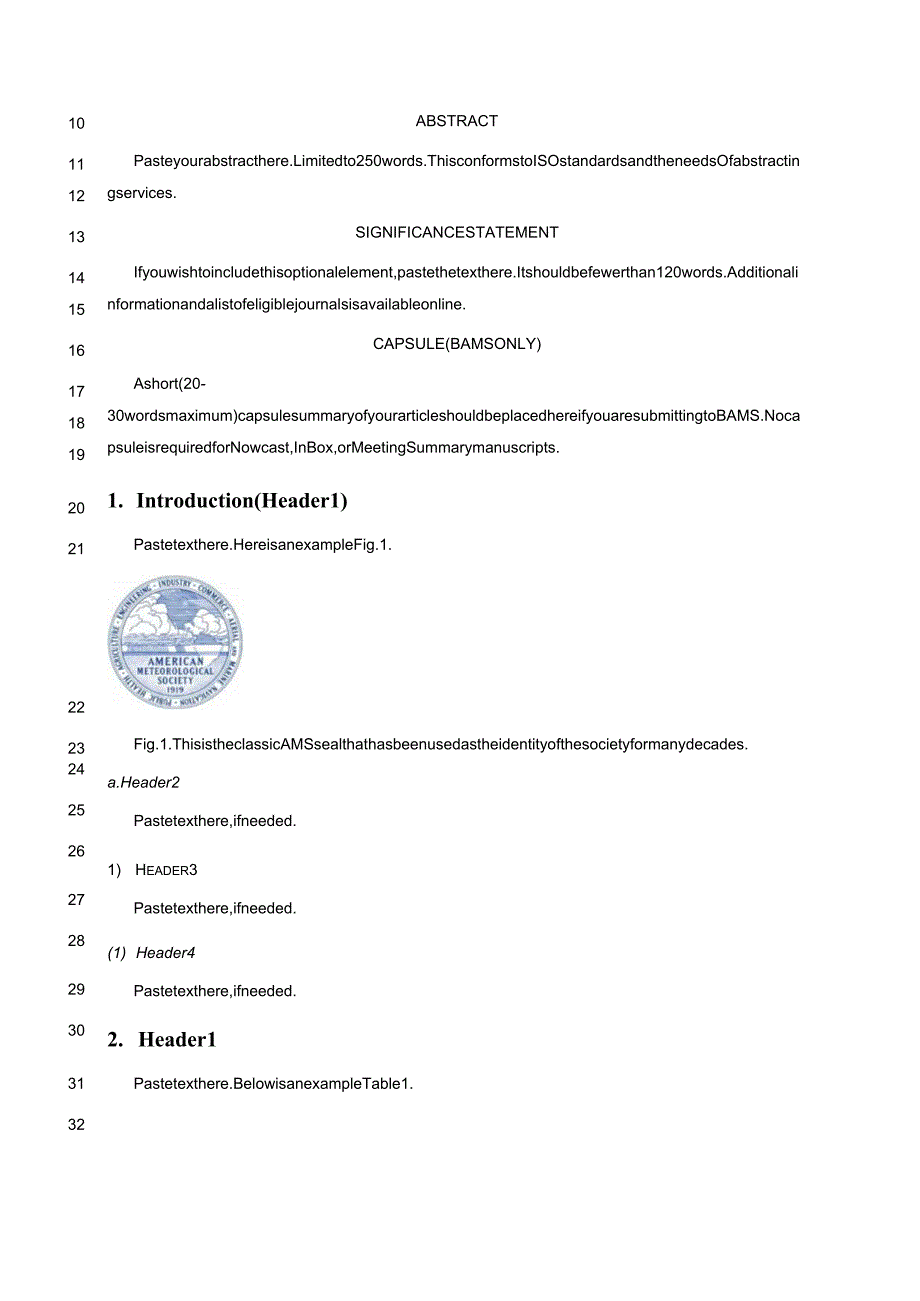 《AmericanMeteorologicalSociety》期刊论文投稿格式模板.docx_第3页