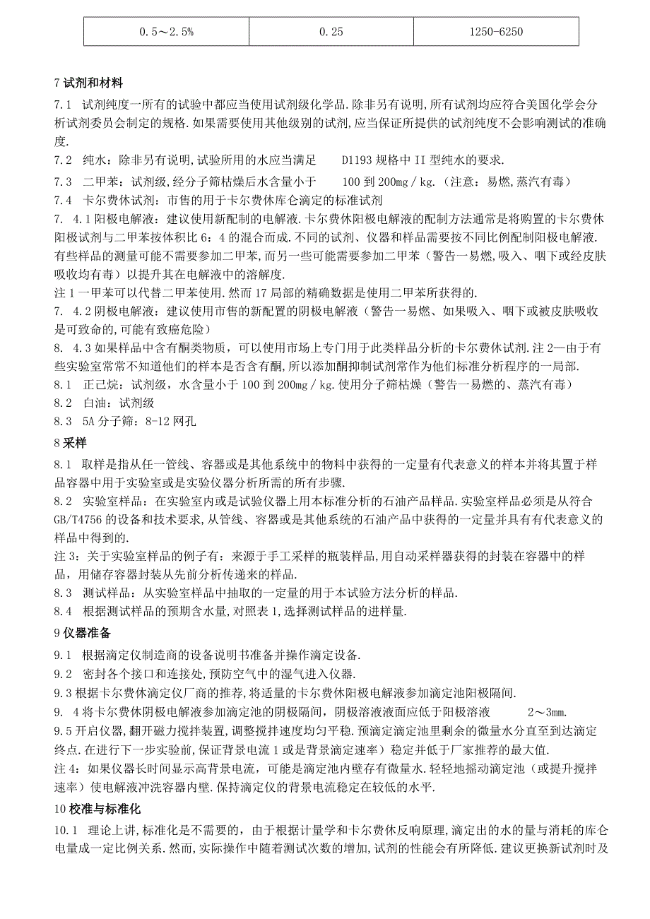 ASTMD6304石油产品润滑油和添加剂水分含量测定法译文.docx_第3页