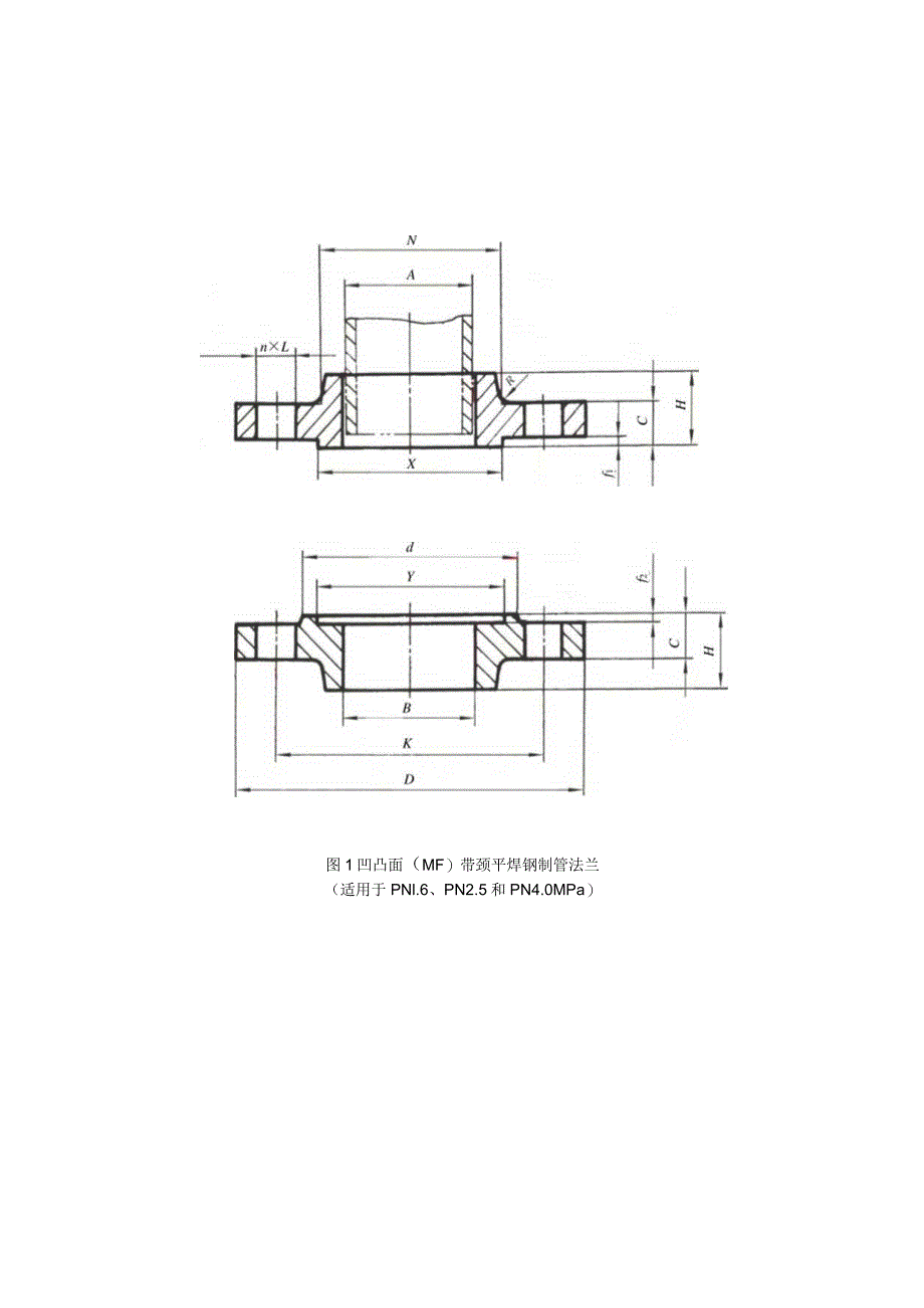 GB9116.2-2000凹凸面带颈平焊钢制管法兰.docx_第2页