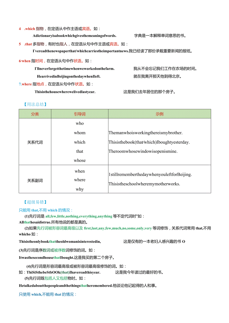 专题06重难语法精讲练：定语从句80道（名校真题精选）-2023-2024学年九年级上学期期末考点.docx_第2页