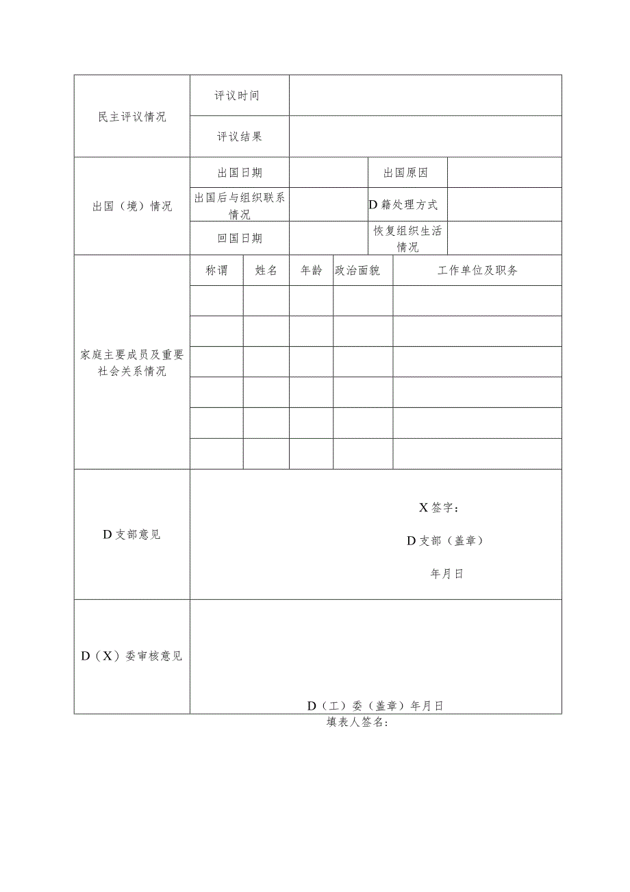 党员基本情况登记表模板.docx_第2页