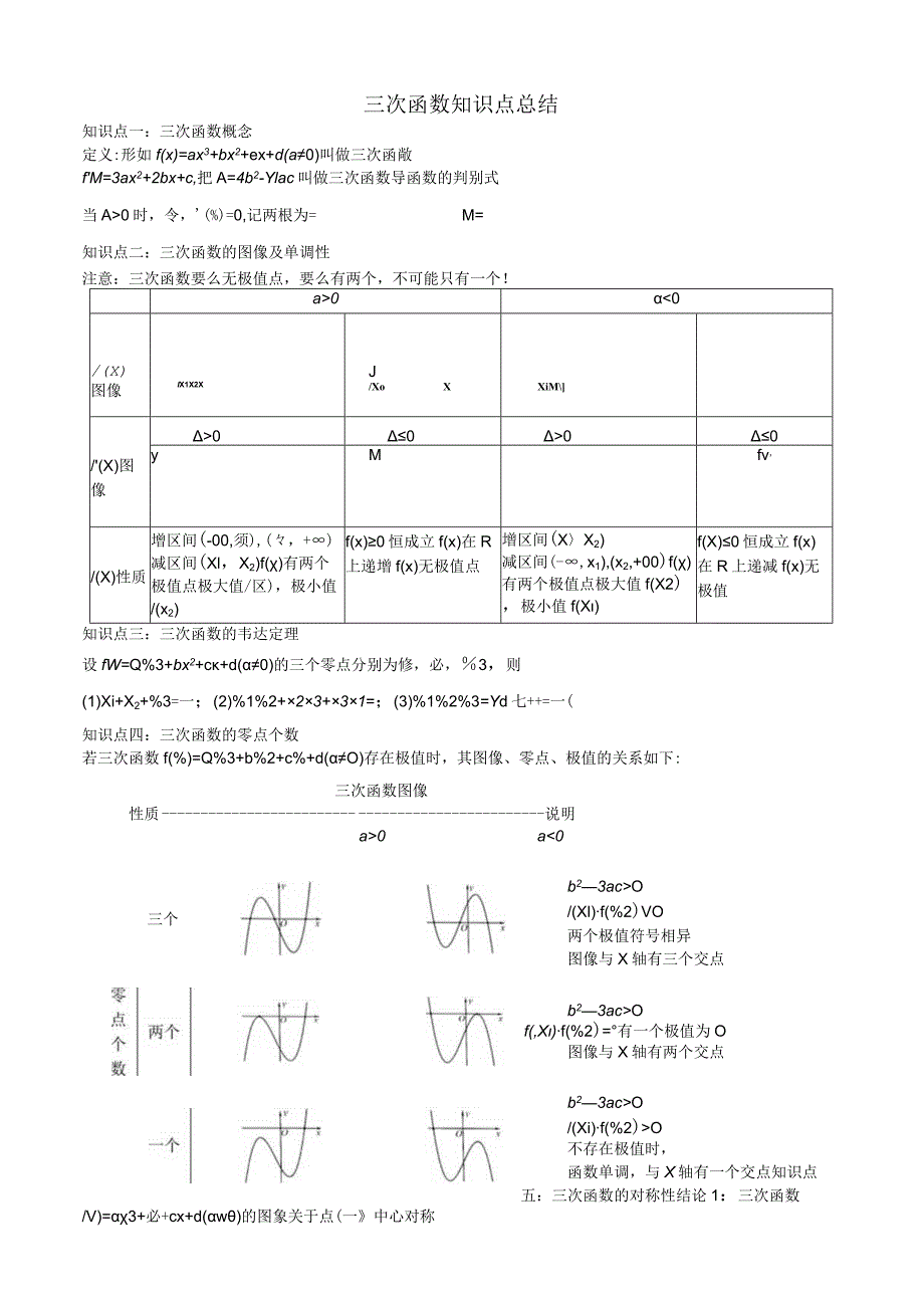 三次函数的图象与性质（学生版）.docx_第1页