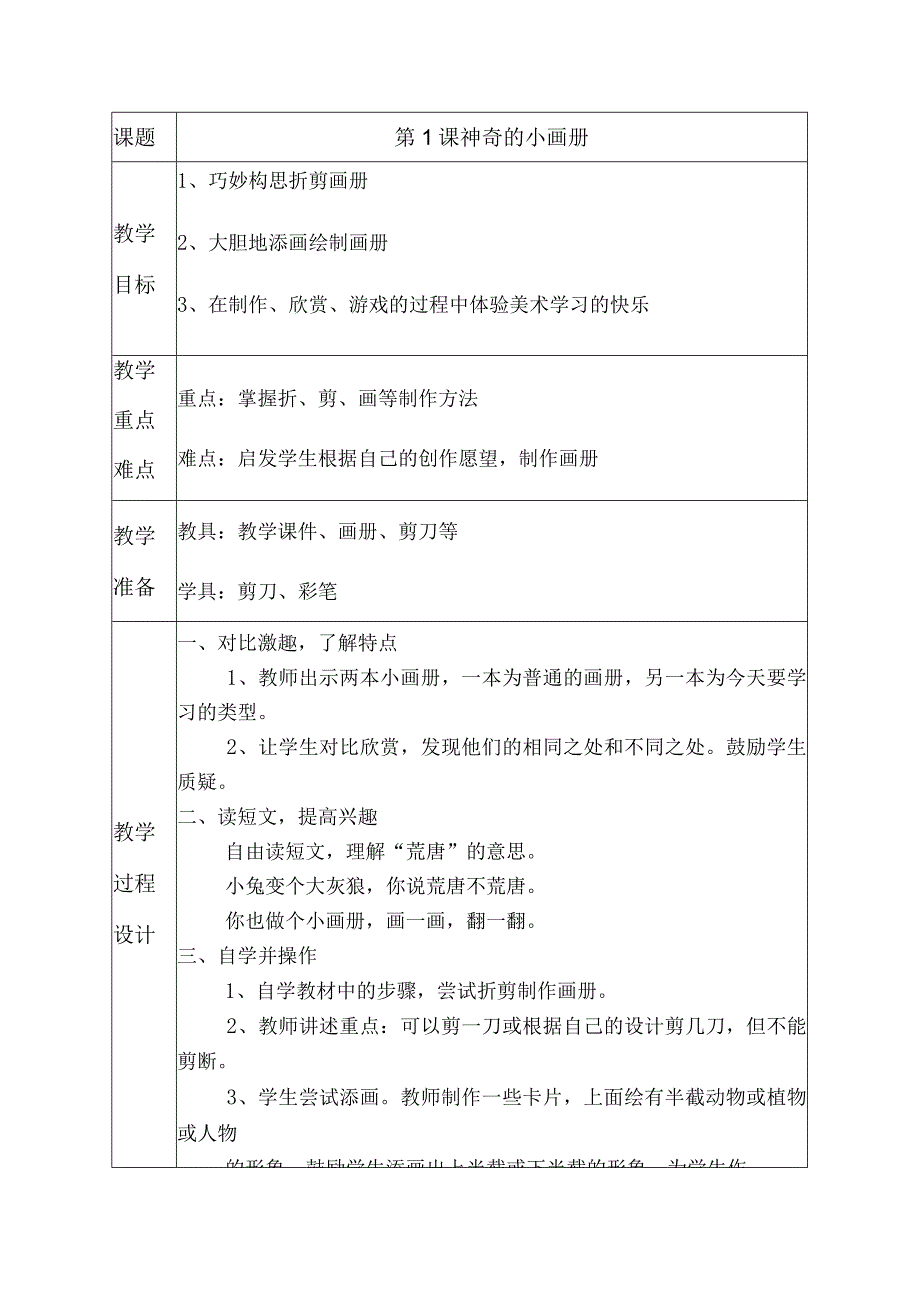 小学美术教案（二年级上册）.docx_第2页