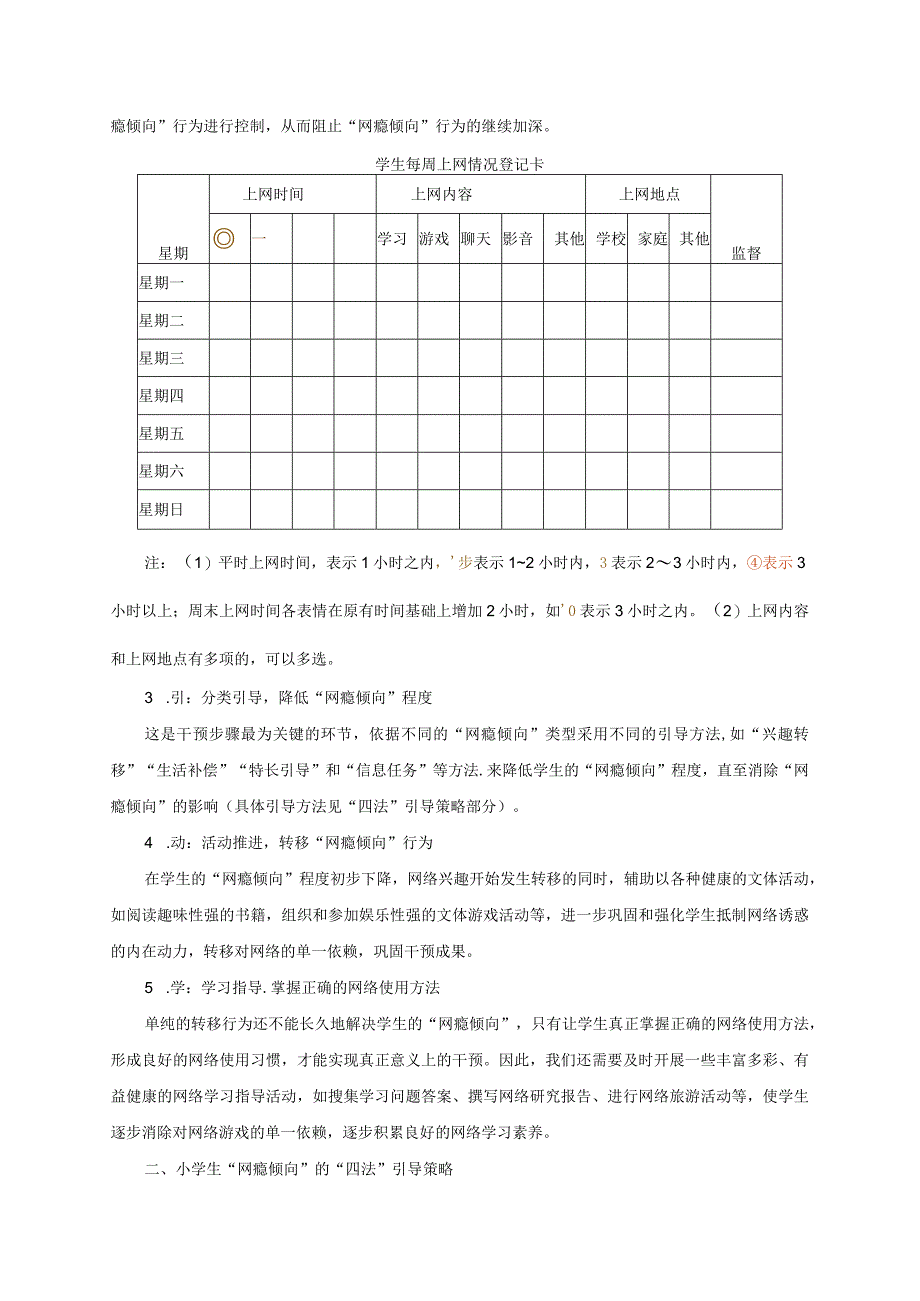 小学生“网瘾倾向”的“五步四法”干预研究.docx_第2页