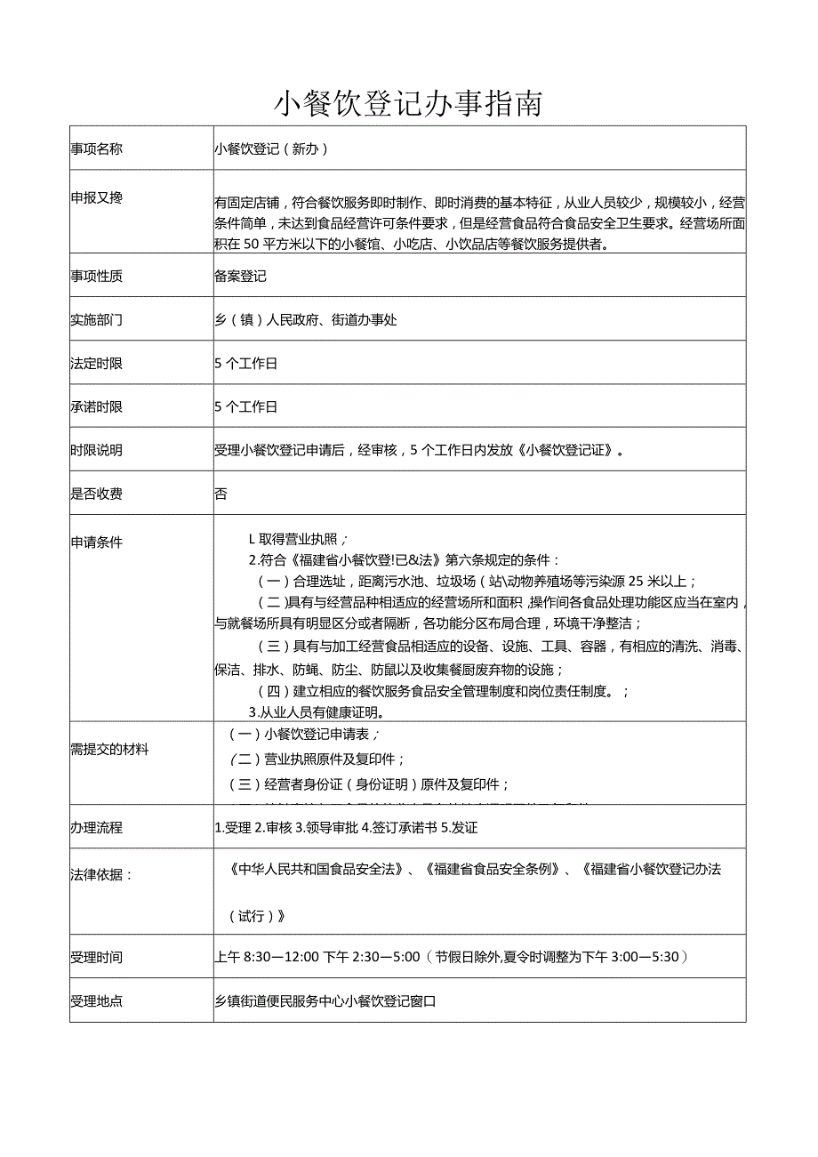 小餐饮登记办事指南.docx_第1页