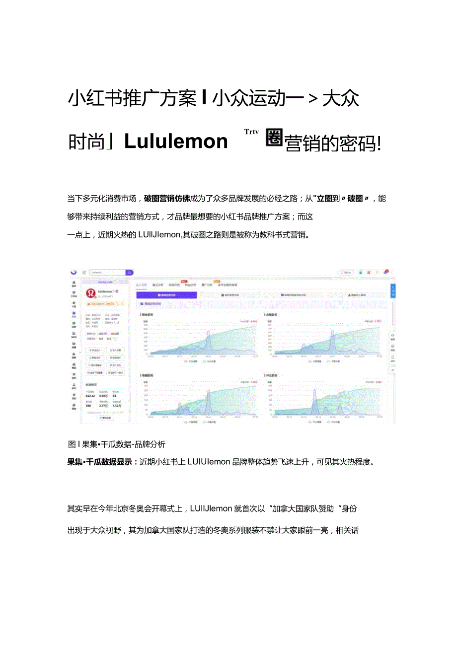 小红书推广方案_小众运动--_大众时尚Lululemon破圈营销的密码！.docx_第1页