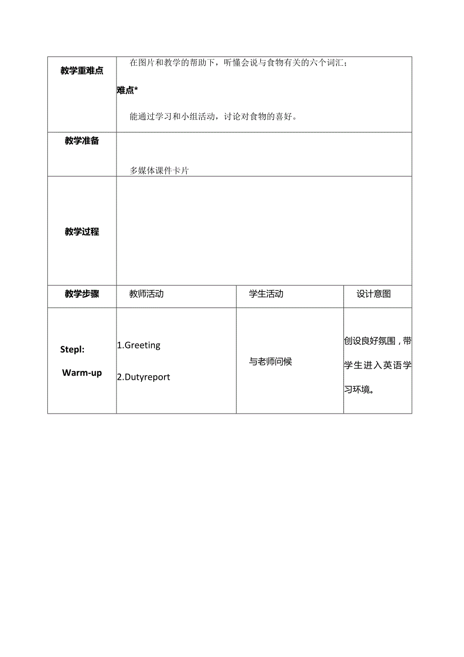 一年级下册Unit4Food版一年级下册Unit4FoodLesson1.docx_第2页