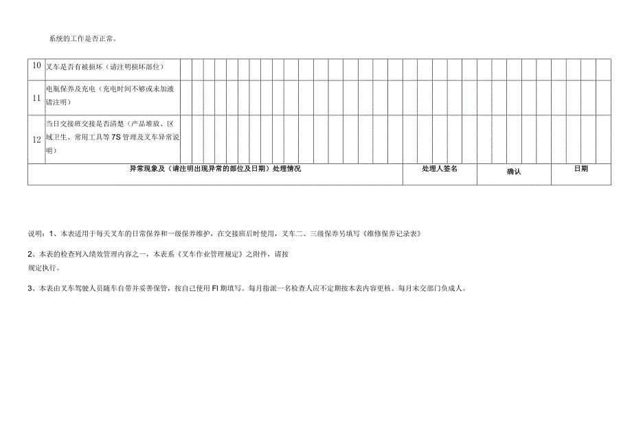 叉车检查保养记录表.docx_第2页