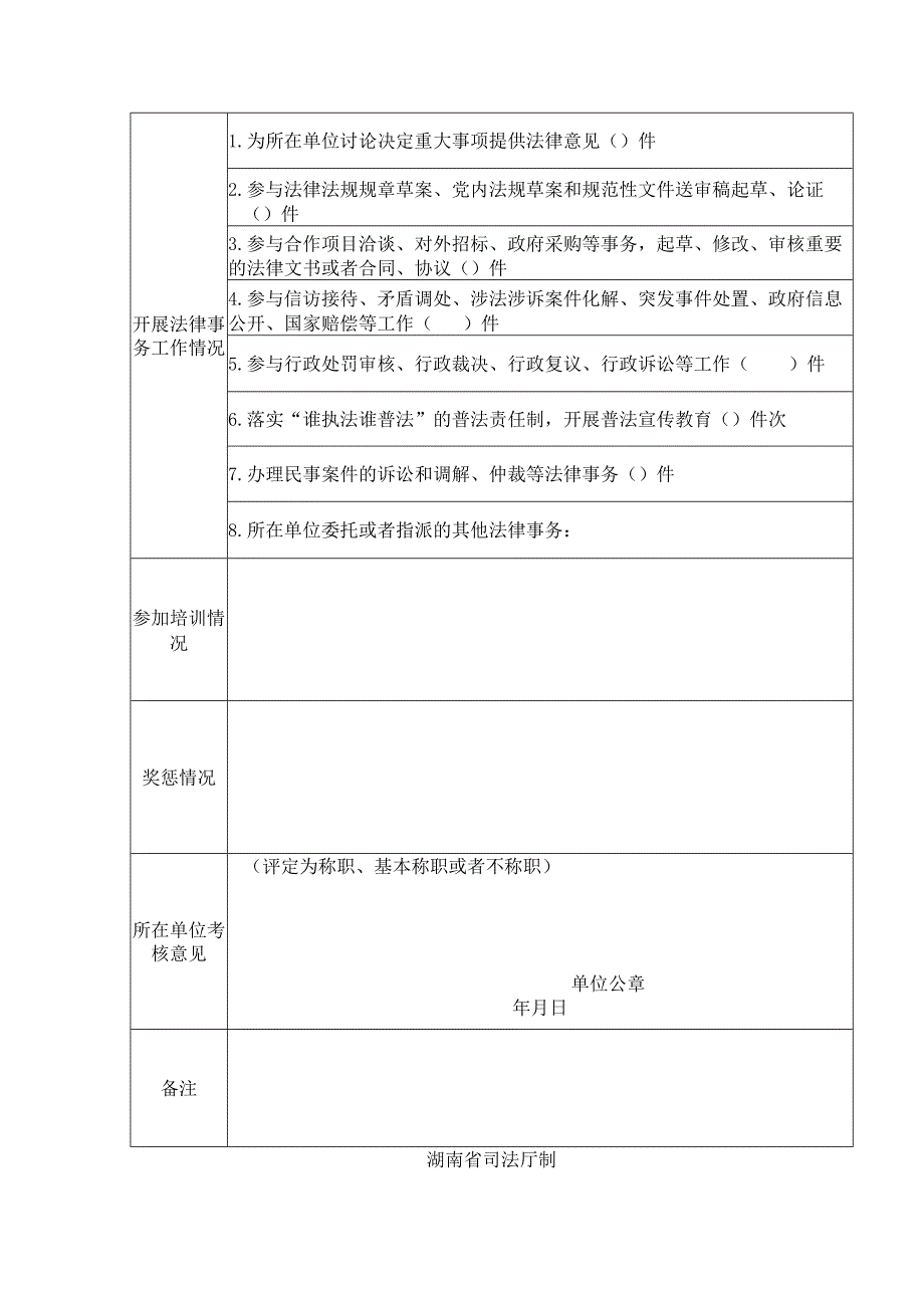 公职律师年度考核登记表.docx_第2页