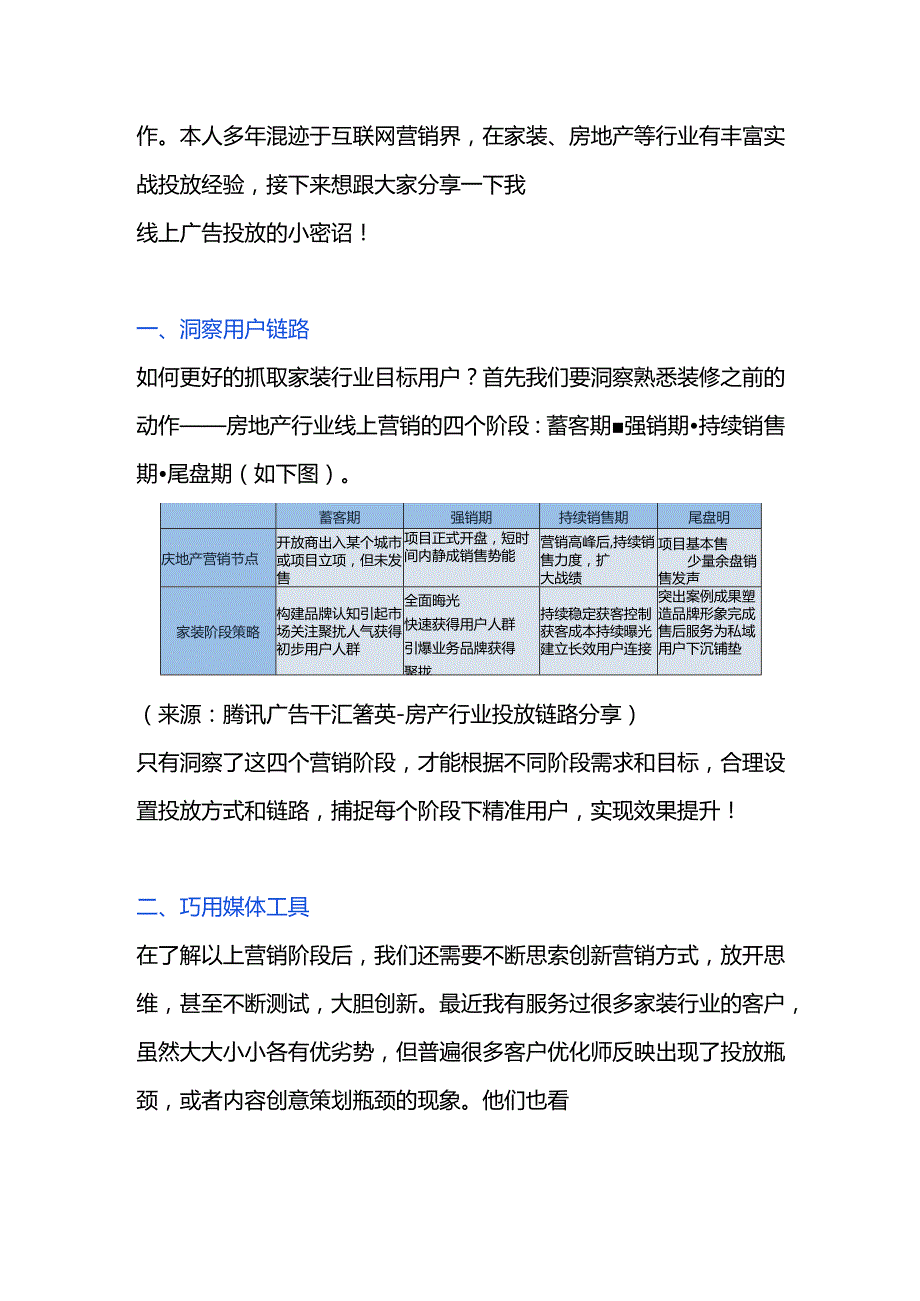 家装行业线上营销广告最新渠道方案.docx_第2页