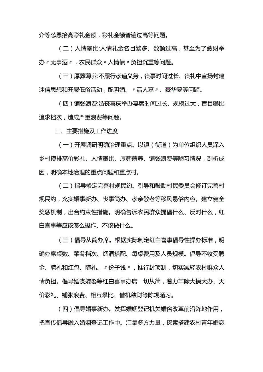 开展高价彩礼、大操大办等农村移风易俗重点领域突出问题专项治理工作方案.docx_第2页