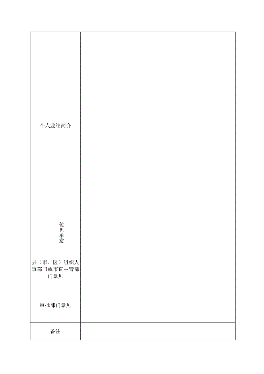 南平市高层次人才享受政府津贴呈报表.docx_第2页