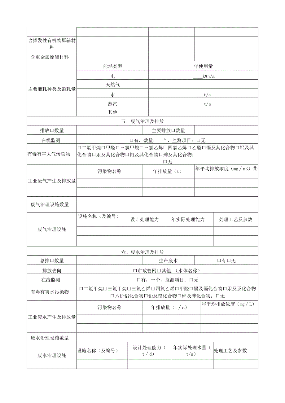 工业企业清洁生产审核报告编制资料性用表.docx_第2页