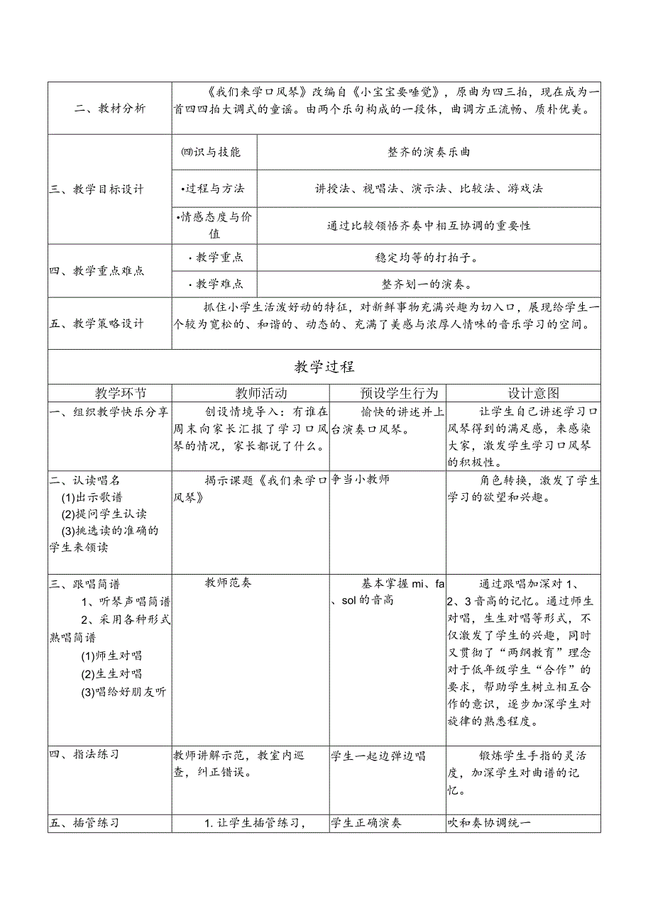 国培返岗实践报告（课例研修：让我们整齐的演奏）.docx_第2页