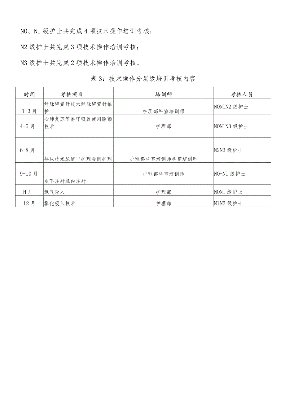 护理人员分层次培训计划.docx_第3页